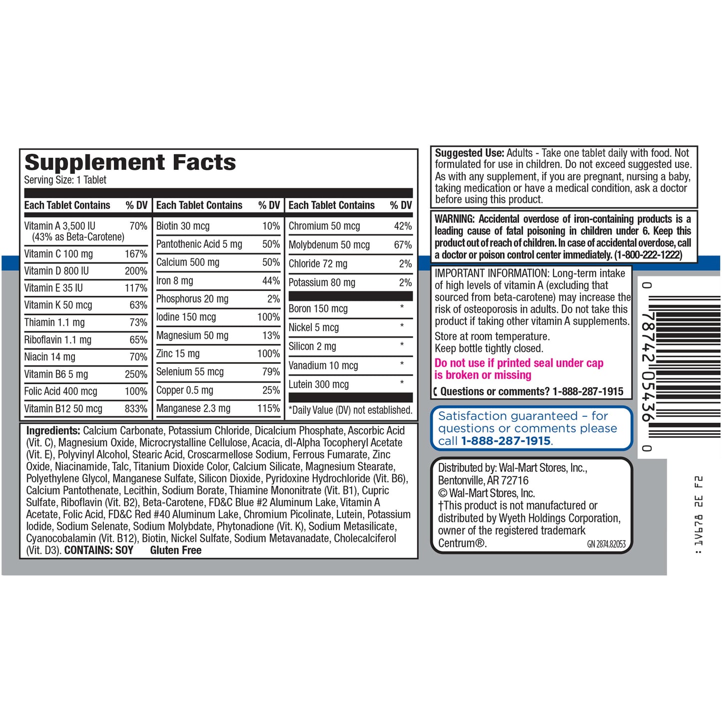 Equate Multivitamin Women 50+