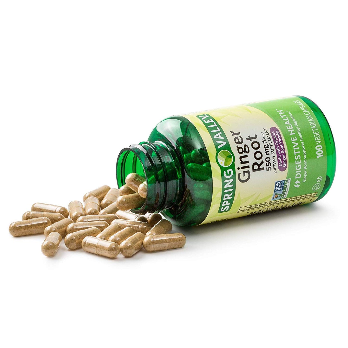 Spring Valley Ginger Root 550 mg 100 Cápsulas