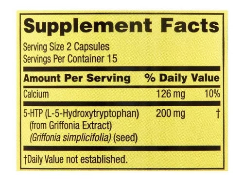 Spring Valley 5-HTP 100mg 30 Cápsulas