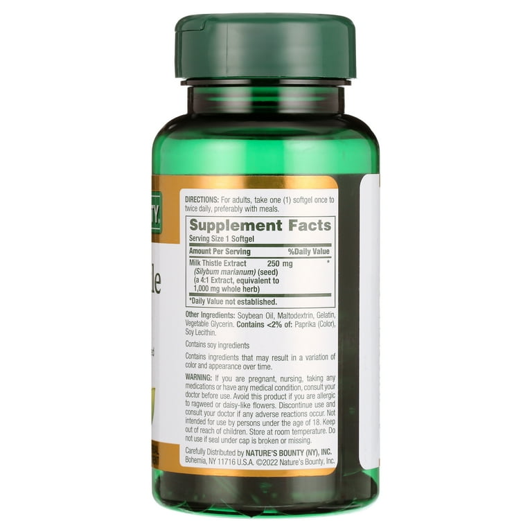 Nature´s Bounty Milk Thistle 1.000 mg 50 Cápsulas