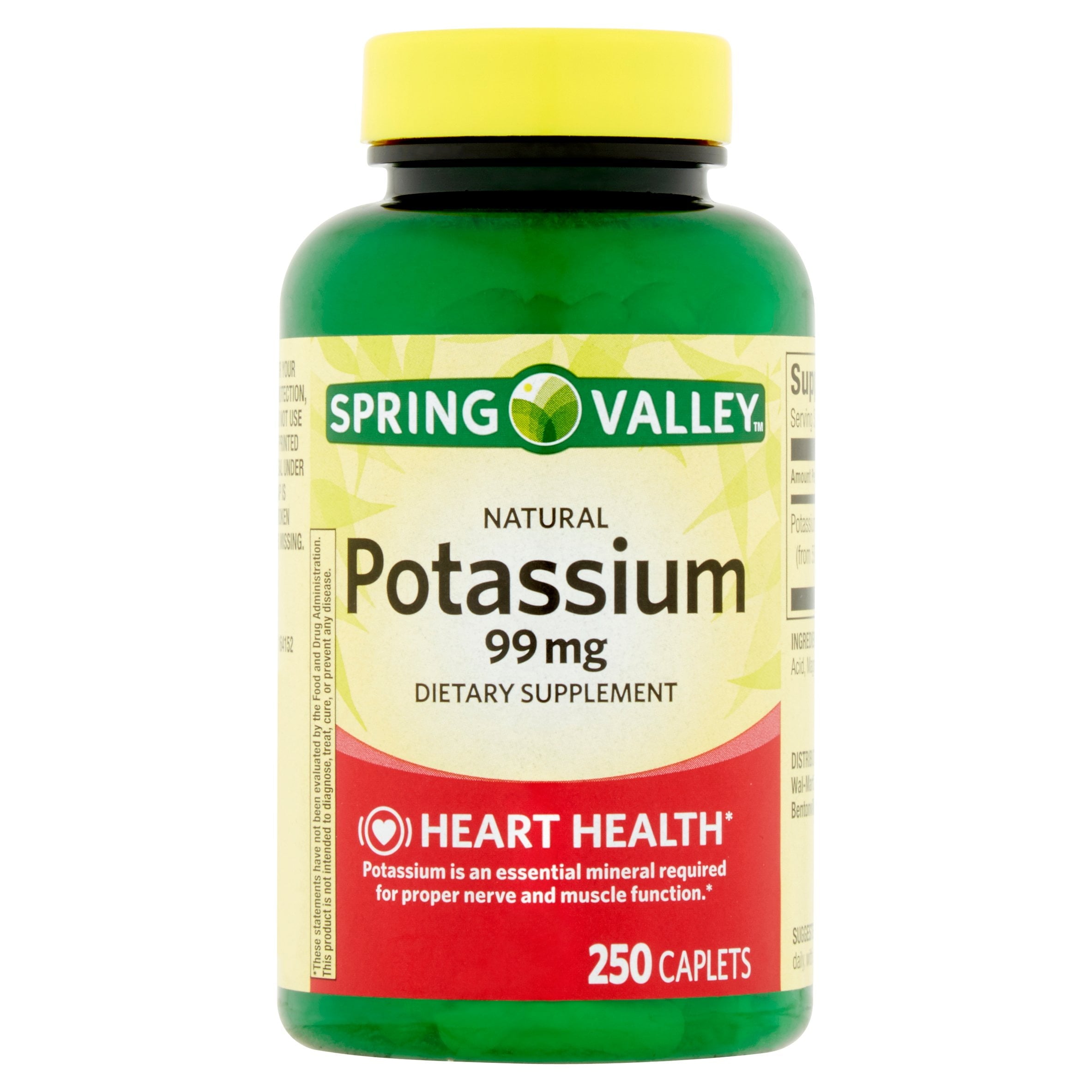 Spring Valley Potassium Spring Valley Potasio 99 mg 250 Tabletas – Salud & Vida