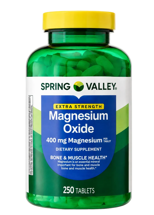 Spring Valley Óxido de Magnesio 400 mg 250 Tabletas
