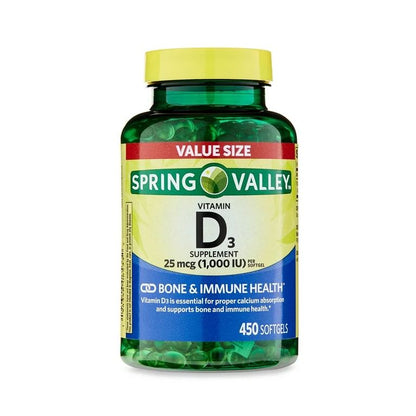 Spring Valley Vitamina D3 1.000 IU